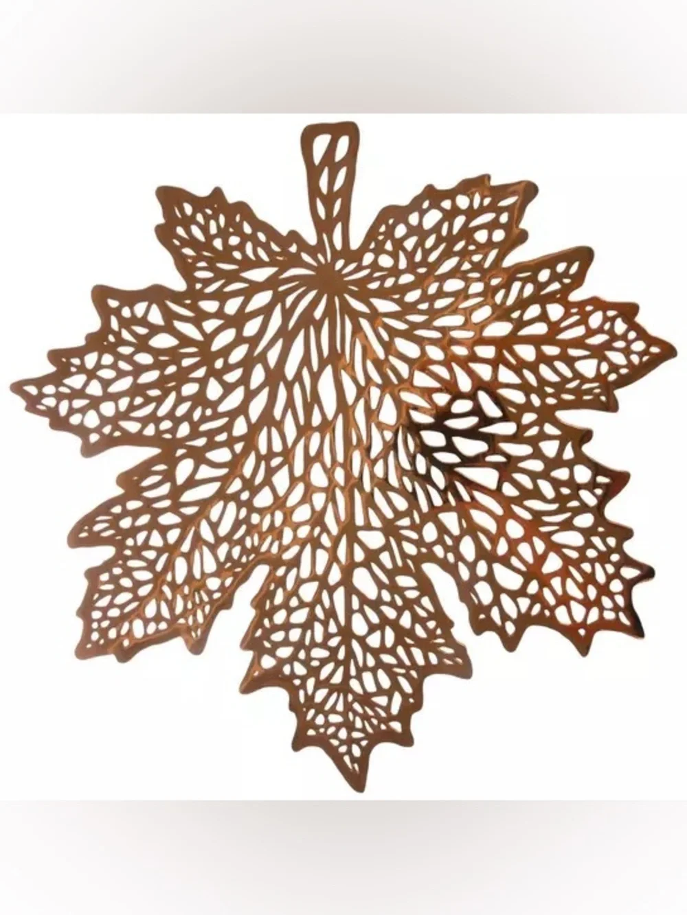 (4) Metallic Maple Leaf Placemat